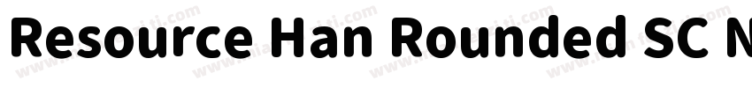 Resource Han Rounded SC Normal字体转换